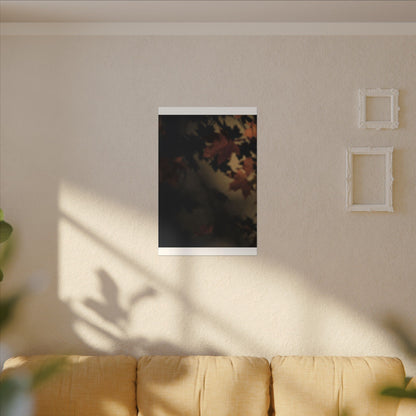 Shadow Play Canvas Art | Autumn Dark Japandi Moody Minimal Art