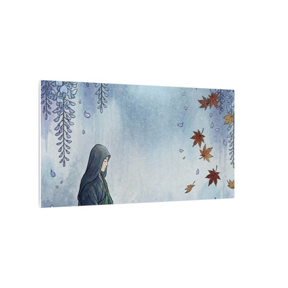 Zen Wisteria in Moonlight | Ukiyo E Inspired Canvas Art