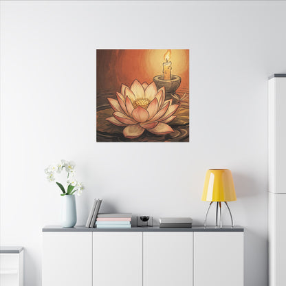 Fukinsei Dried Flowers Canvas Art - Japandi Texture