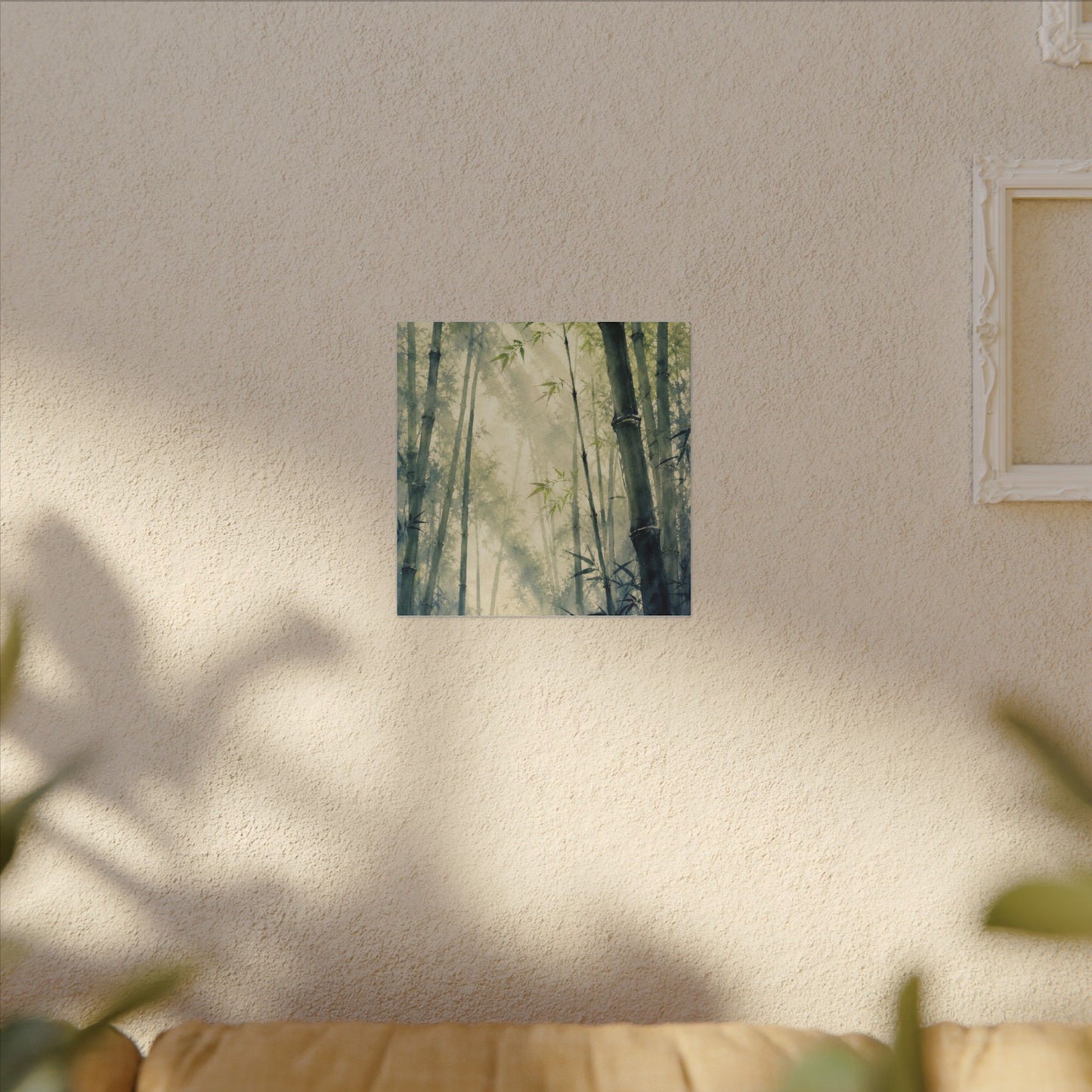 Bamboo Grove Spring Canvas Art | Zen Serene Design