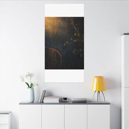 Spring Rust Patina Dark Texture Canvas Art | Moody Decor