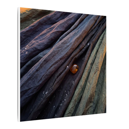 Silk Drape Shadow Zen Canvas Art | Moody Dark Japandi Art
