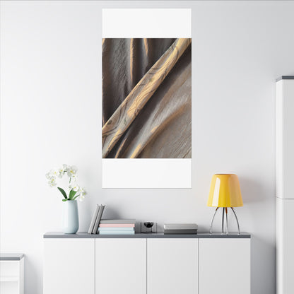 Warm Silk Drape Canvas Art - Japanese Pattern Japandi