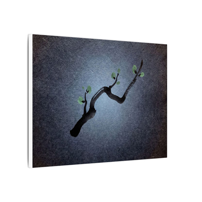 Ink Brushstroke Canvas Art | Spring Dark Japandi Moody Minimal Art