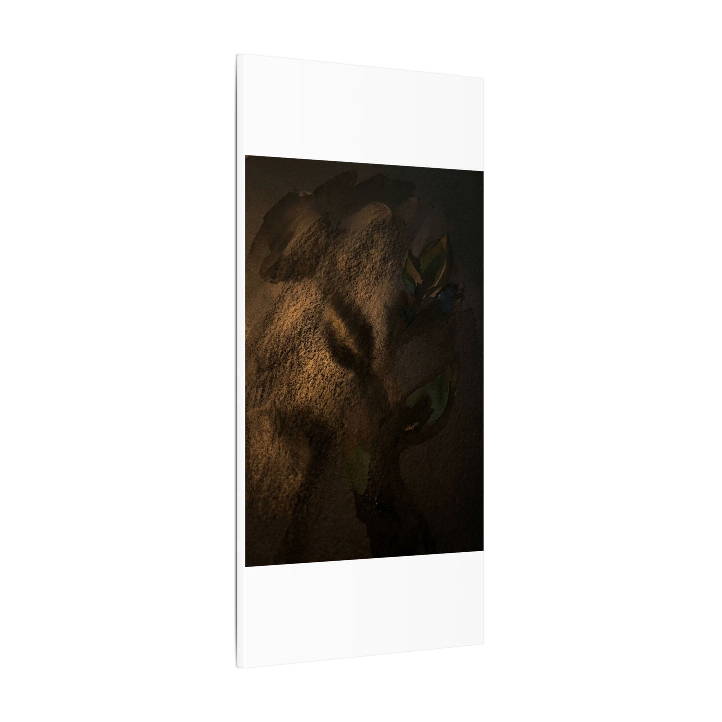 Candlelight Shadow Play Canvas Art - Dark Japandi Ma