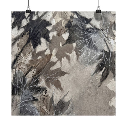 Shadow Play Texture Wall Art Print | Elegant Japandi Art