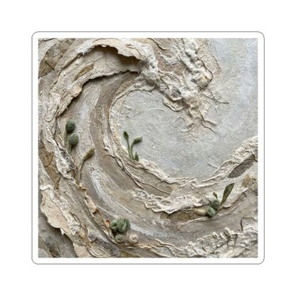 Japandi Ocean Wave in Overcast | Texture Sticker