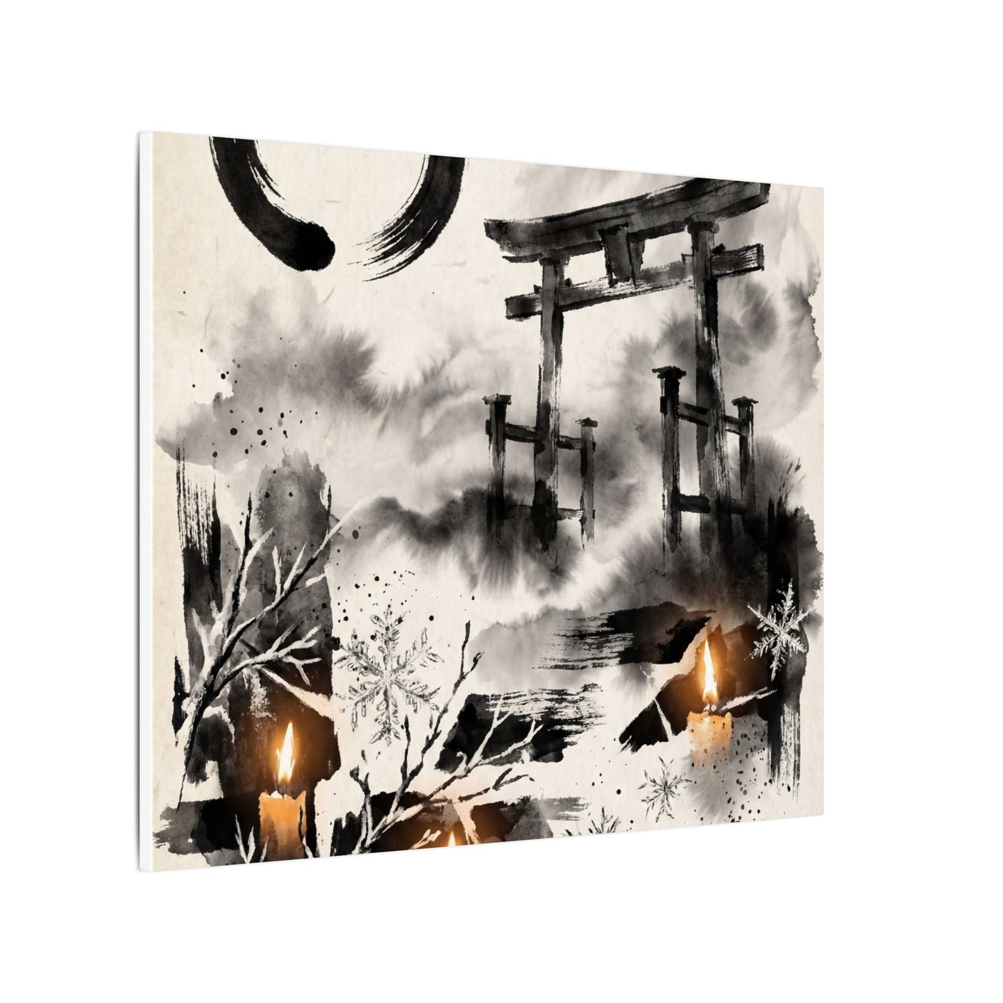 Candlelight Torii Gate Canvas Art - Zen Datsuzoku