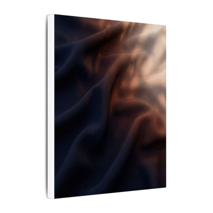 Dark Japandi Silk Drape in Dawn | Shadow Zen Canvas Art