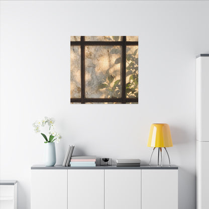 Golden Hour Shoji Screen Canvas Art - Japandi Mono No Aware