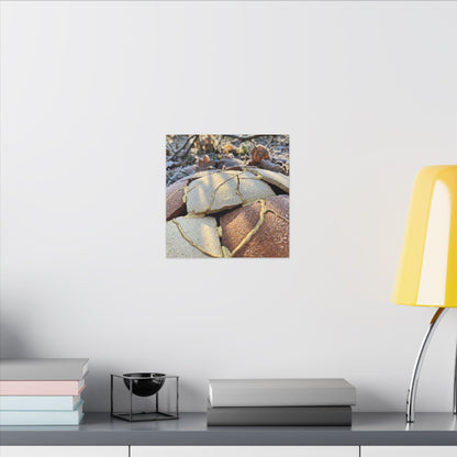 Broken Pottery Crackle Gold Canvas Art | Healing Kintsugi Art