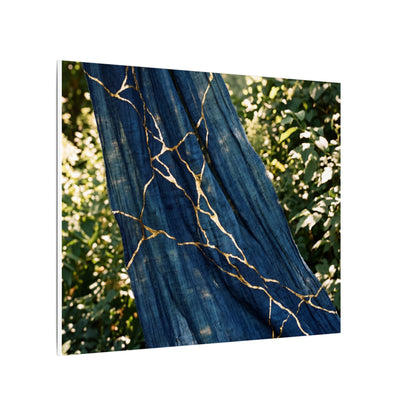Resilient Silk Drape Canvas Art - Gold Repair Kintsugi