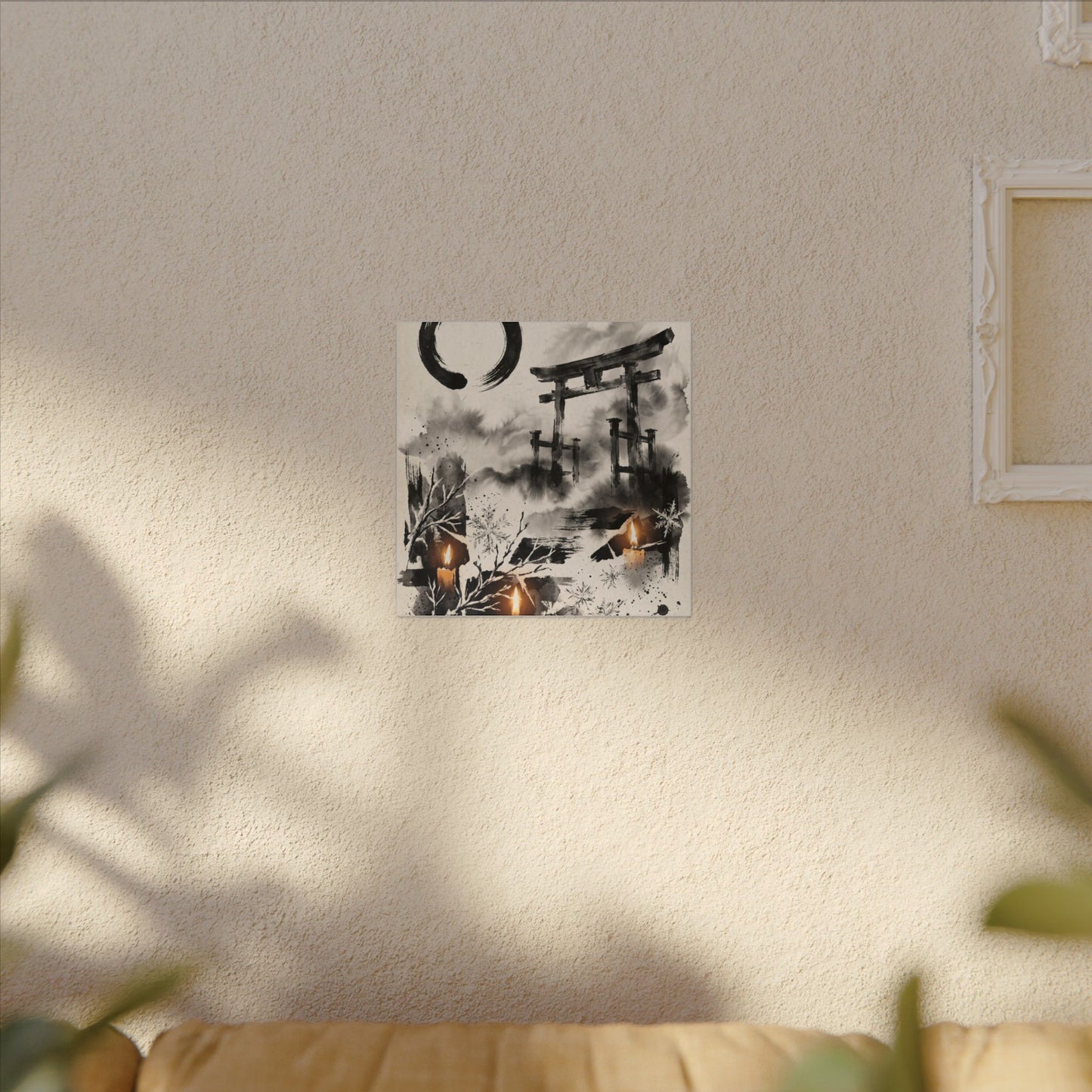 Candlelight Torii Gate Canvas Art - Zen Datsuzoku