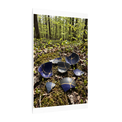 Philosophical Broken Pottery Canvas Art - Broken Beauty Kintsugi