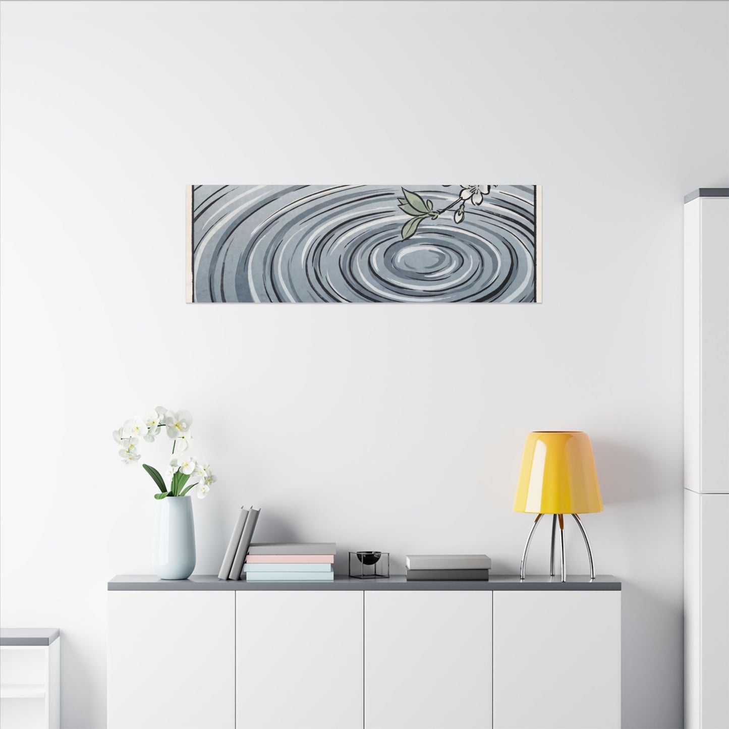 Calm Water Ripple Canvas Art - Ukiyo E Inspired Zen