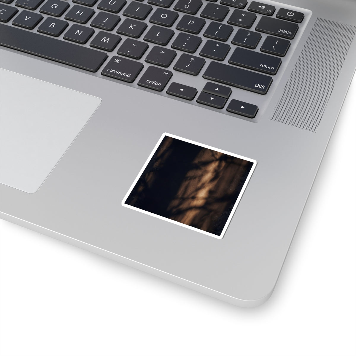Bold Shadow Play Sticker - Moody Minimal Dark Japandi