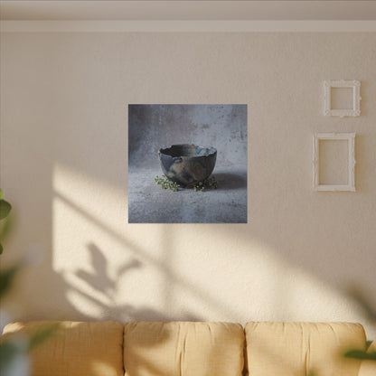 Ceramic Bowl Spring Canvas Art | Japandi Warm Design