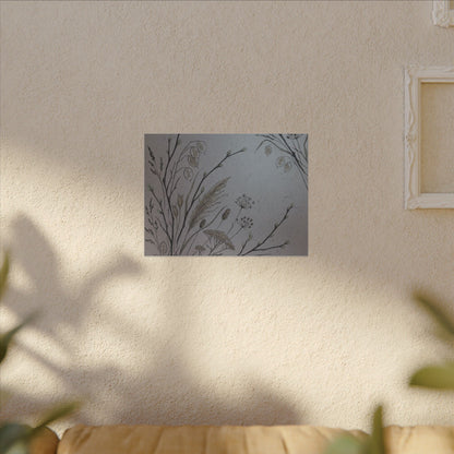 Spring Dried Flowers Japanese Pattern Canvas Art | Cozy Decor