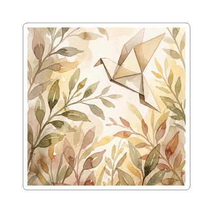Golden Hour Paper Fold Sticker - Japandi Fukinsei