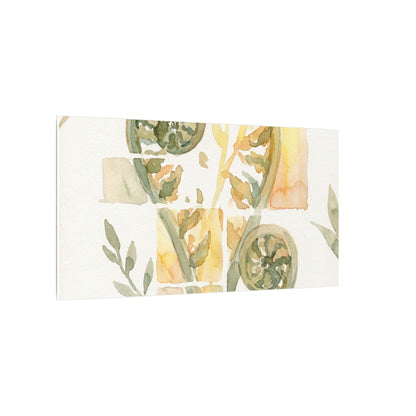 Earthy Fern Unfurling Canvas Art - Watercolor Japandi