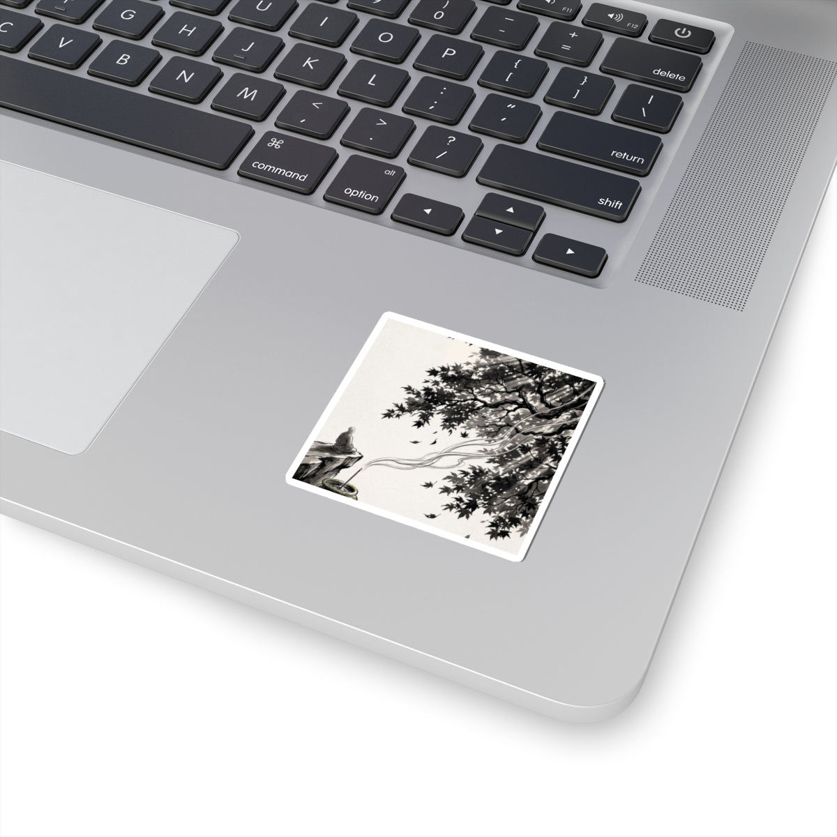 Incense Smoke Sticker | Autumn Zen Ukiyo E Inspired Art