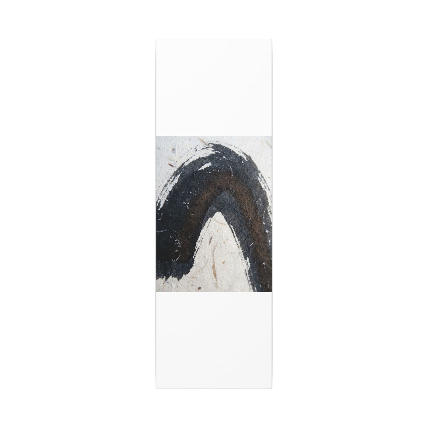 Moody Ink Brushstroke Canvas Art - Moody Minimal Dark Japandi