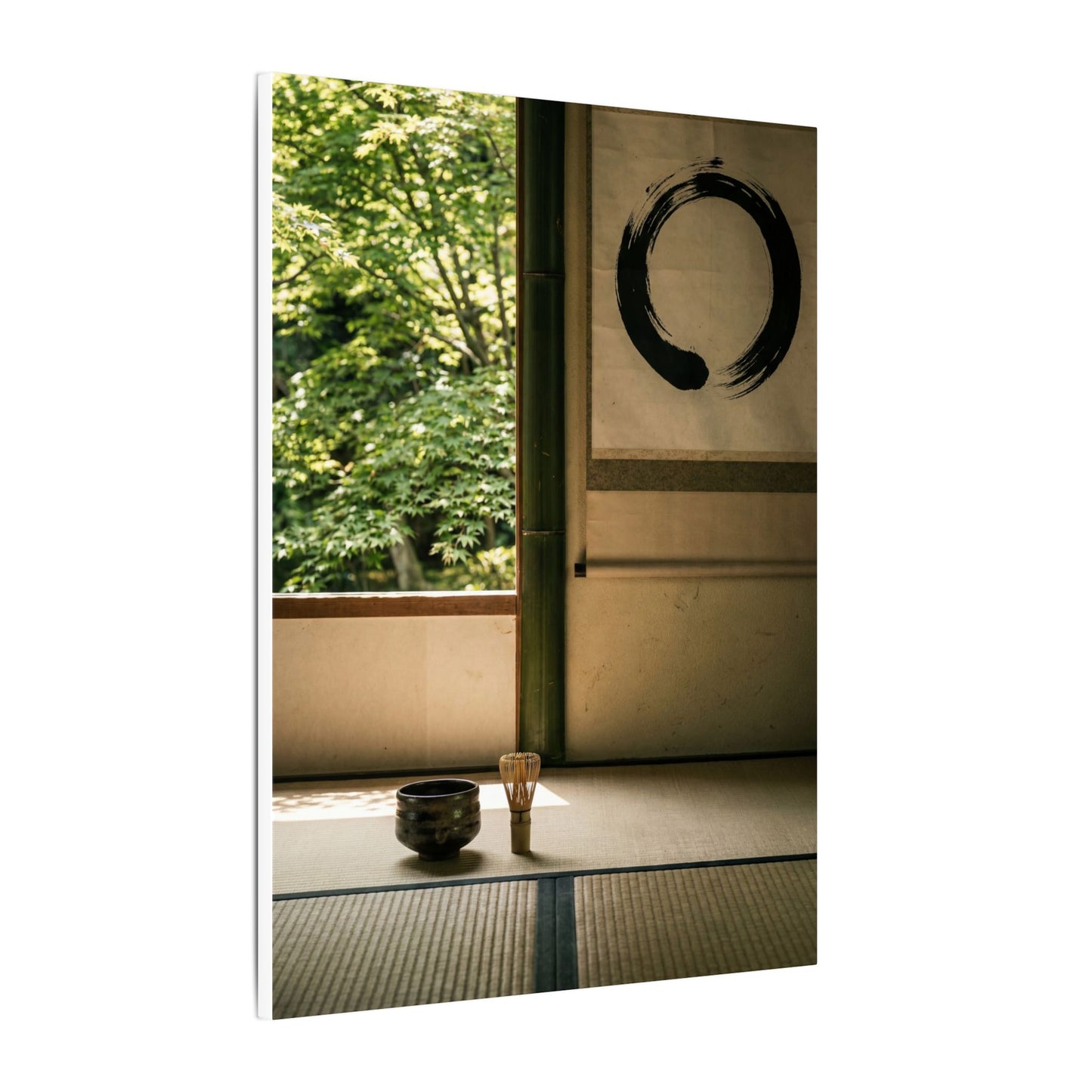 Tea Ceremony Enso Canvas Art | Serene Zen Art