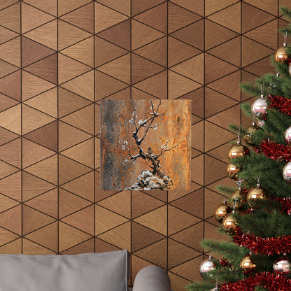 Datsuzoku Rust Patina Wall Art Print - Zen Sumi E