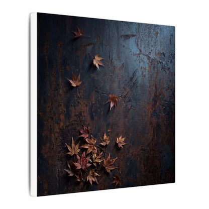 Moonlight Rust Patina Canvas Art - Dark Japandi Mono No Aware
