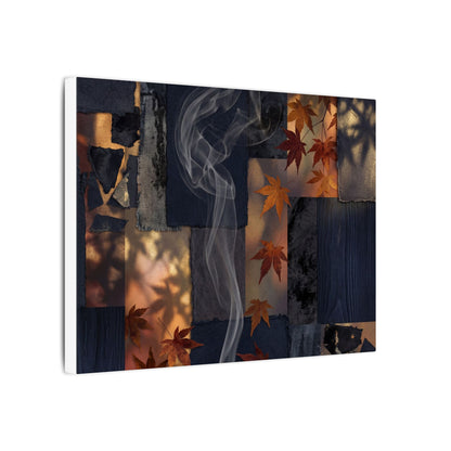 Luxurious Incense Smoke Canvas Art - Dark Texture Dark Japandi