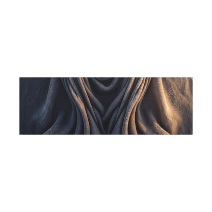 Moody Silk Drape Canvas Art - Shadow Zen Dark Japandi