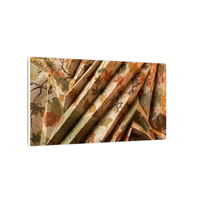 Paper Fold Autumn Canvas Art | Japandi Earthy Design