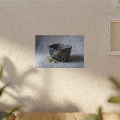 Ceramic Bowl Spring Canvas Art | Japandi Warm Design