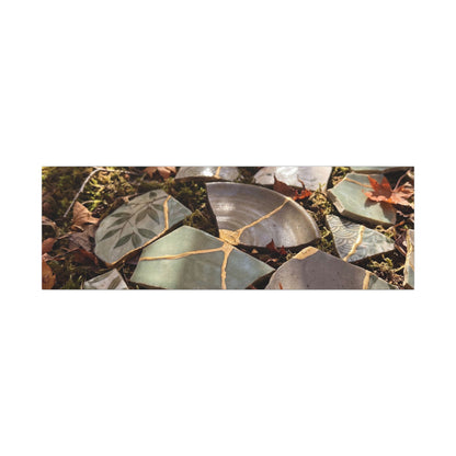Broken Pottery Japanese Pattern Canvas Art | Elegant Japandi Art