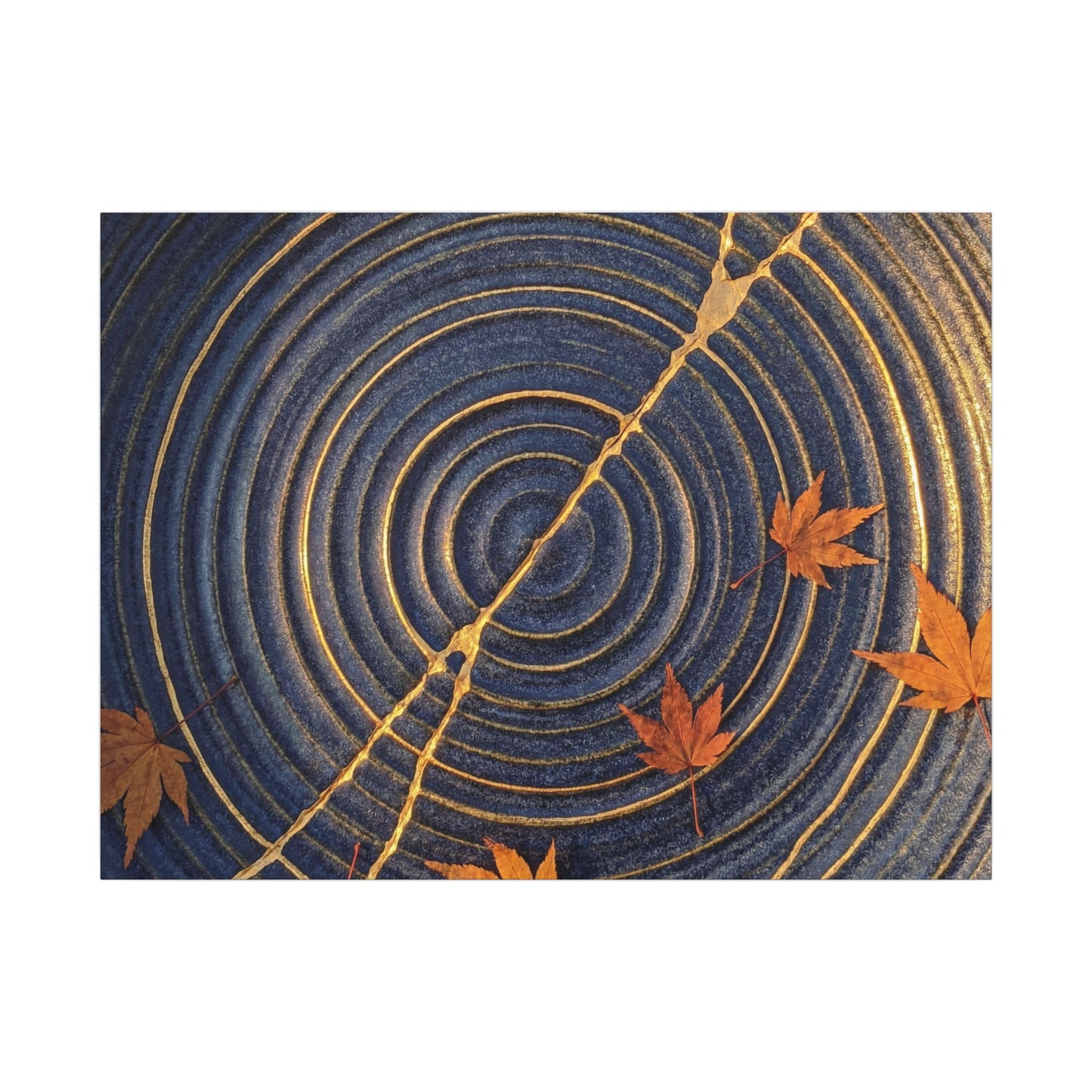 Water Ripple Gold Repair Canvas Art | Healing Kintsugi Art Art Print