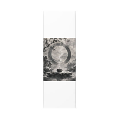 Incense Smoke Canvas Art | Winter Zen Sumi E Art
