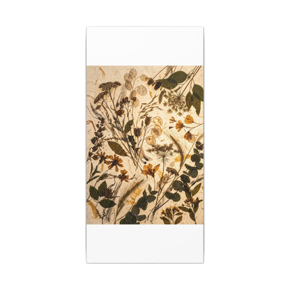 Dried Flowers Summer Canvas Art | Japandi Neutral Design