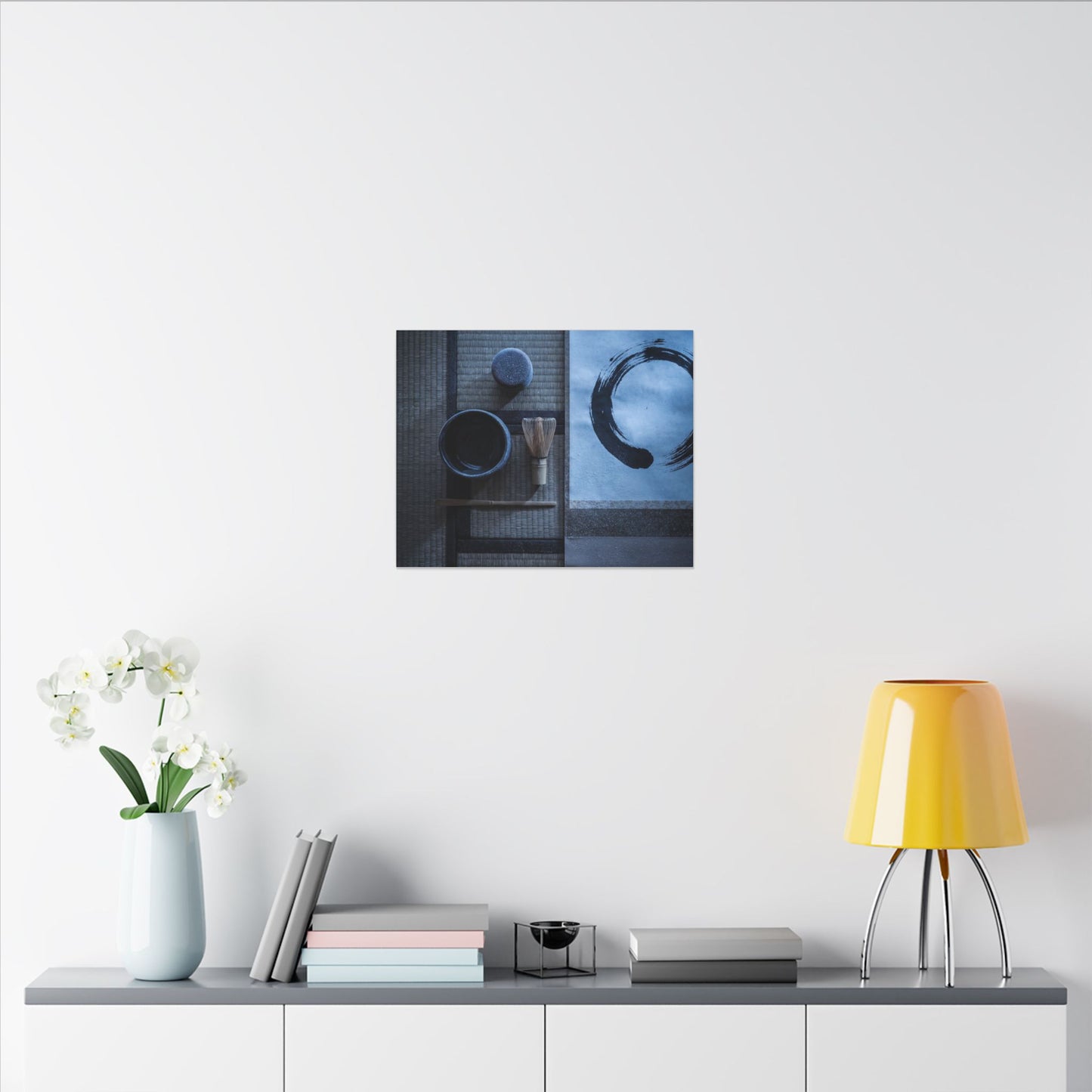 Tea Ceremony Enso Canvas Art | Calm Zen Art