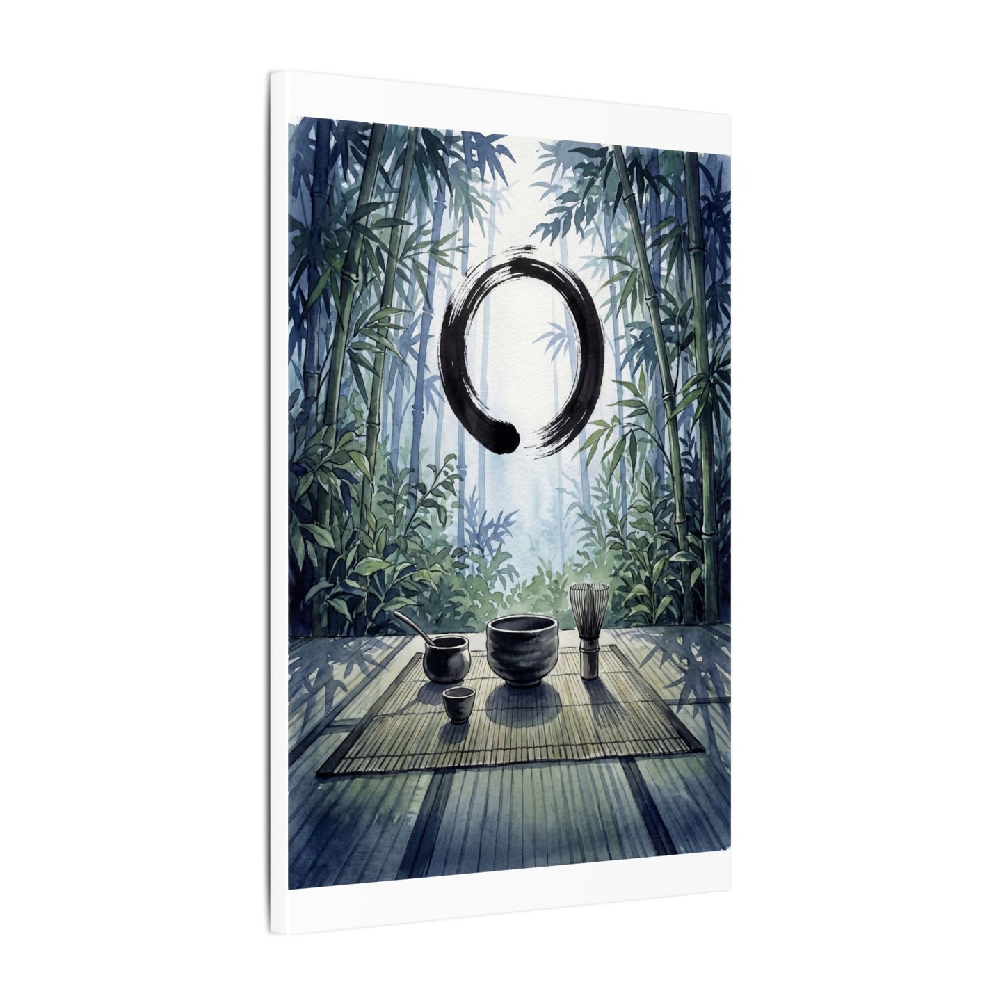 Seijaku Tea Ceremony Canvas Art - Zen Enso