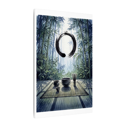 Seijaku Tea Ceremony Canvas Art - Zen Enso