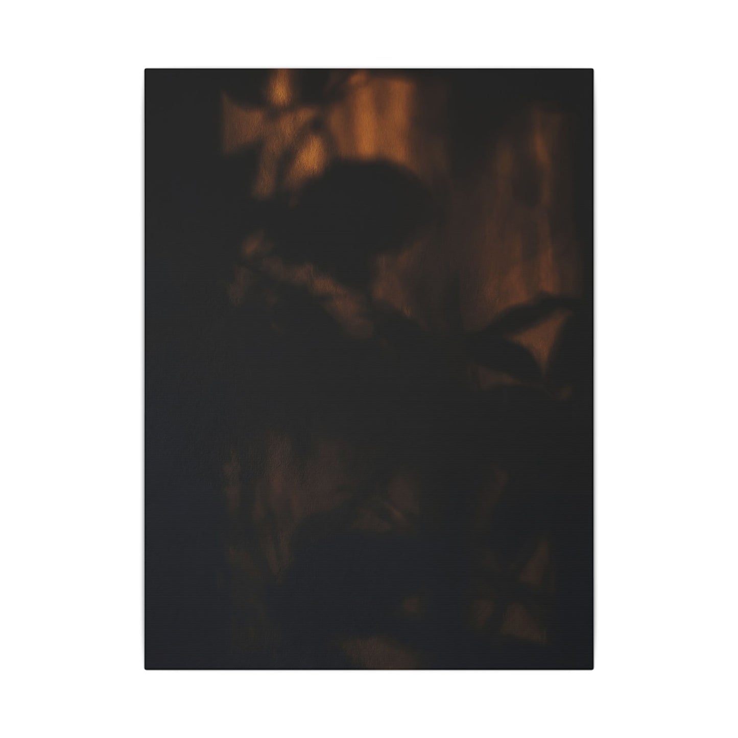 Shadow Play Summer Canvas Art | Dark Japandi Sophisticated Design