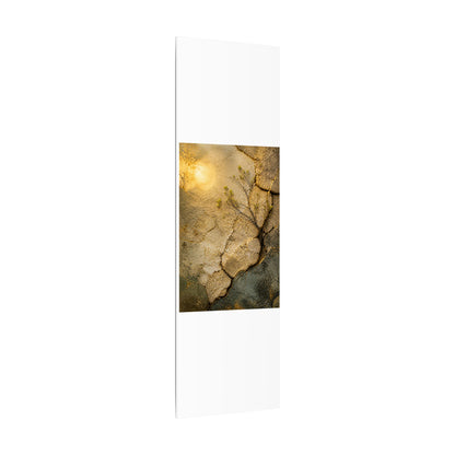 Cracked Earth Spring Canvas Art | Japandi Warm Design