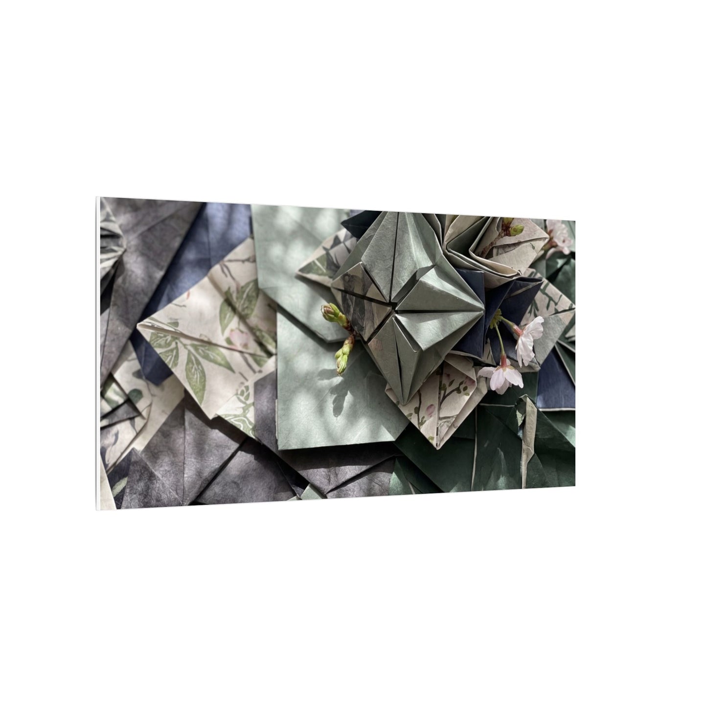 Shibui Paper Fold Canvas Art - Japandi Japanese Pattern