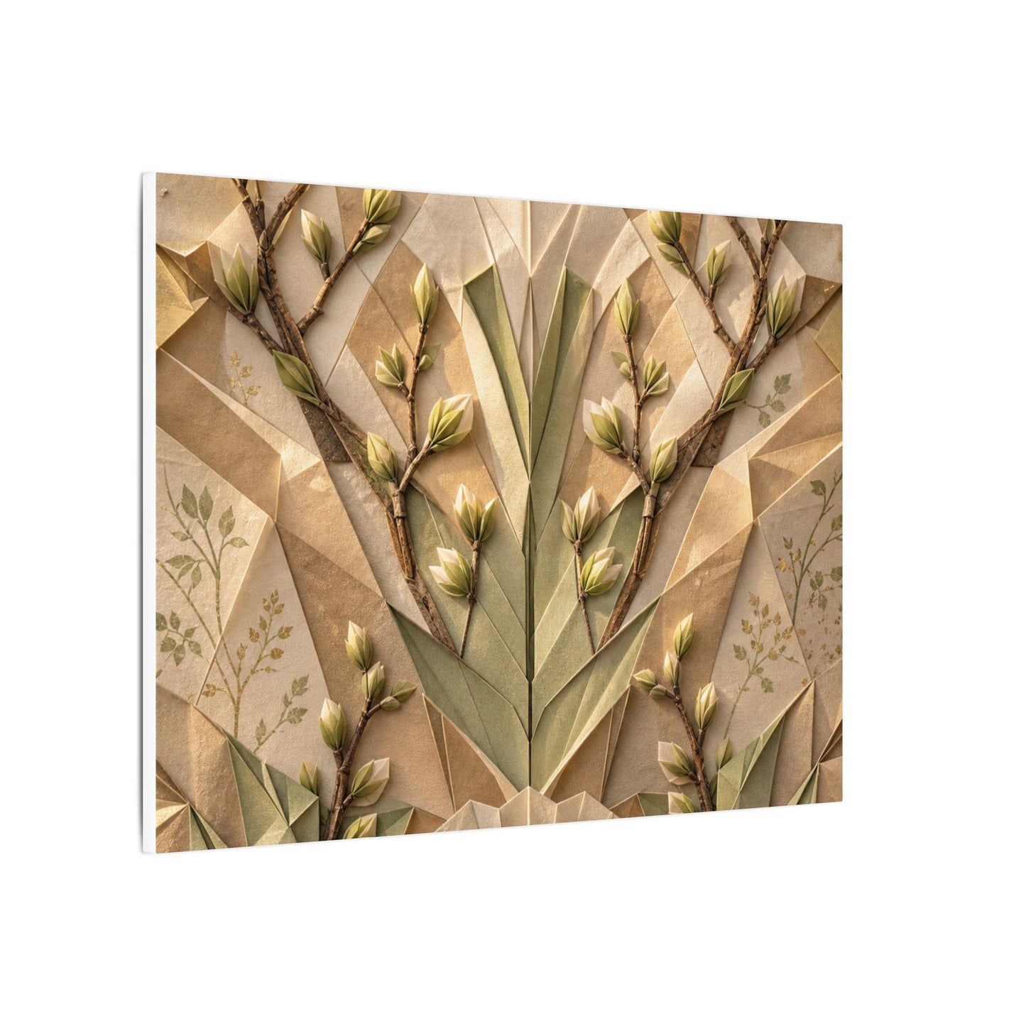 Kanso Paper Fold Canvas Art - Japandi Japanese Pattern