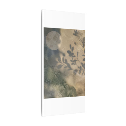 Japandi Shadow Play in Moonlight | Texture Canvas Art