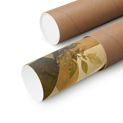 Golden Hour Paper Fold Wall Art Print - Japandi Ma