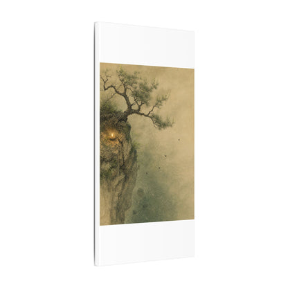 Spring Pine Tree Minimal Line Canvas Art | Earthy Decor