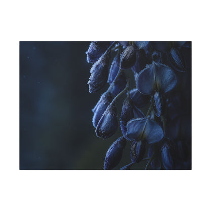 Winter Wisteria Shadow Zen Canvas Art | Atmospheric Decor