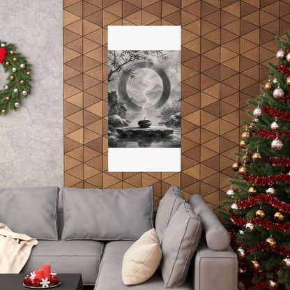 Dappled Incense Smoke Wall Art Print - Zen Seijaku