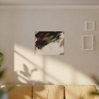 Ink Brushstroke Canvas Art | Summer Dark Japandi Moody Minimal Art